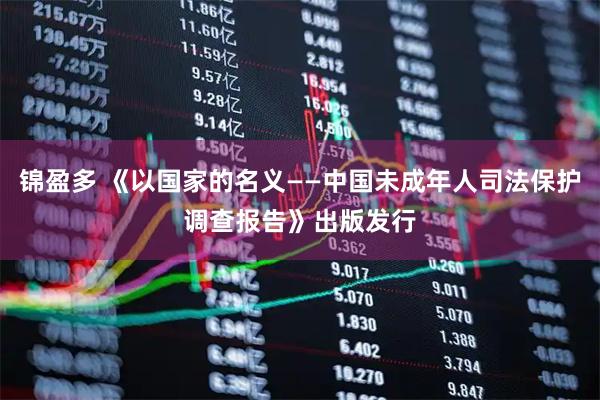 锦盈多 《以国家的名义——中国未成年人司法保护调查报告》出版发行